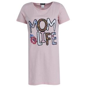 Not Tired Women's Mom Life Short Sleeve Night Shirt